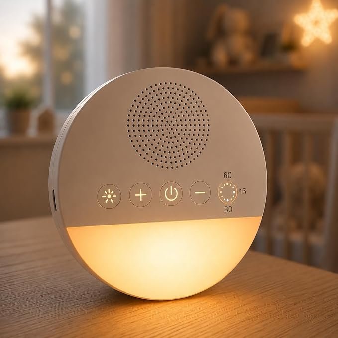 Aparelho Ruído Branco Bebês com Luz Noturna com Timer